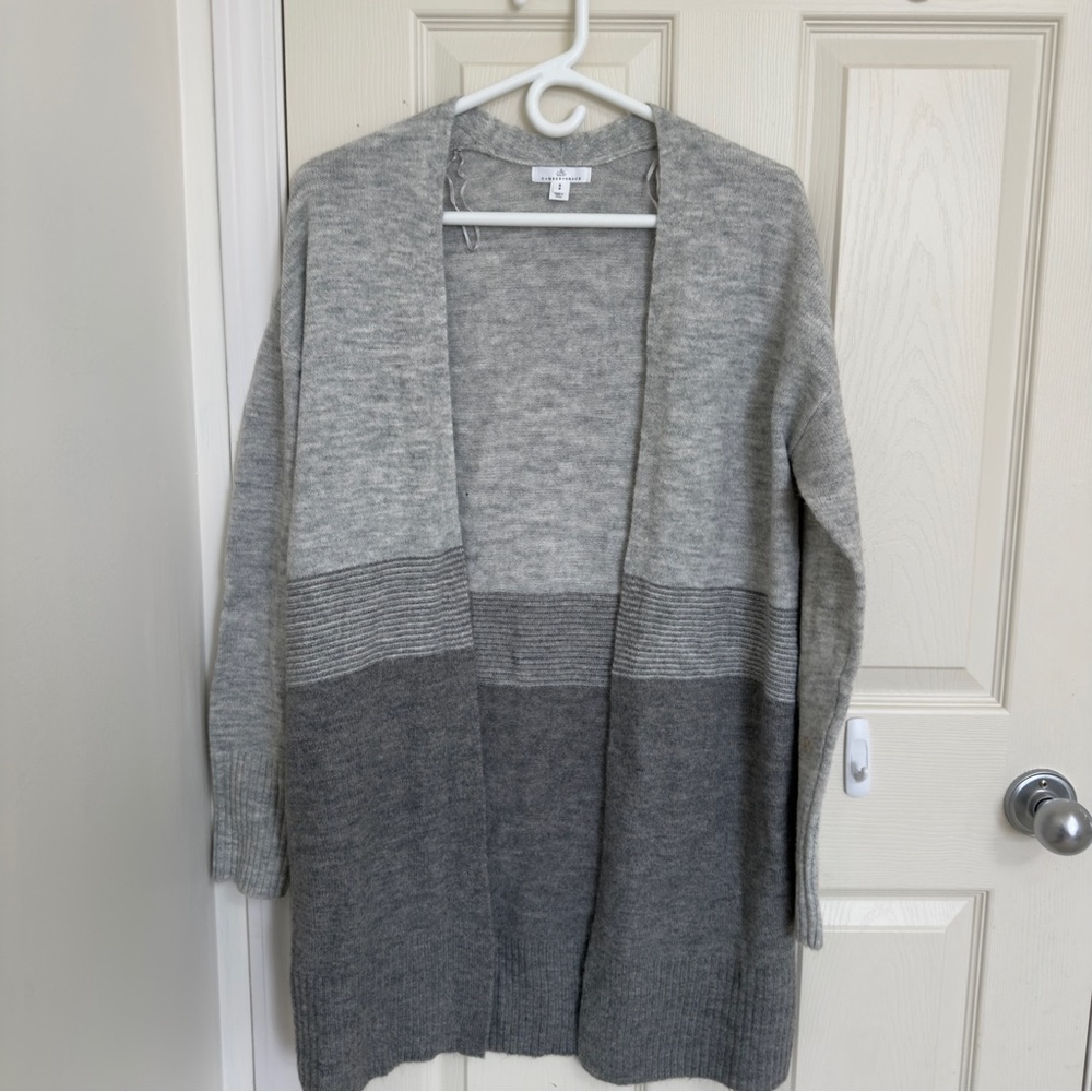 Small Camber & Grace Gray Colorblock Women's Cardigan